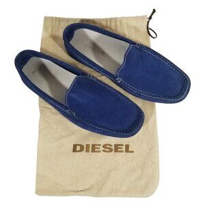 Diesel Onestyle Blue Suede Loafers